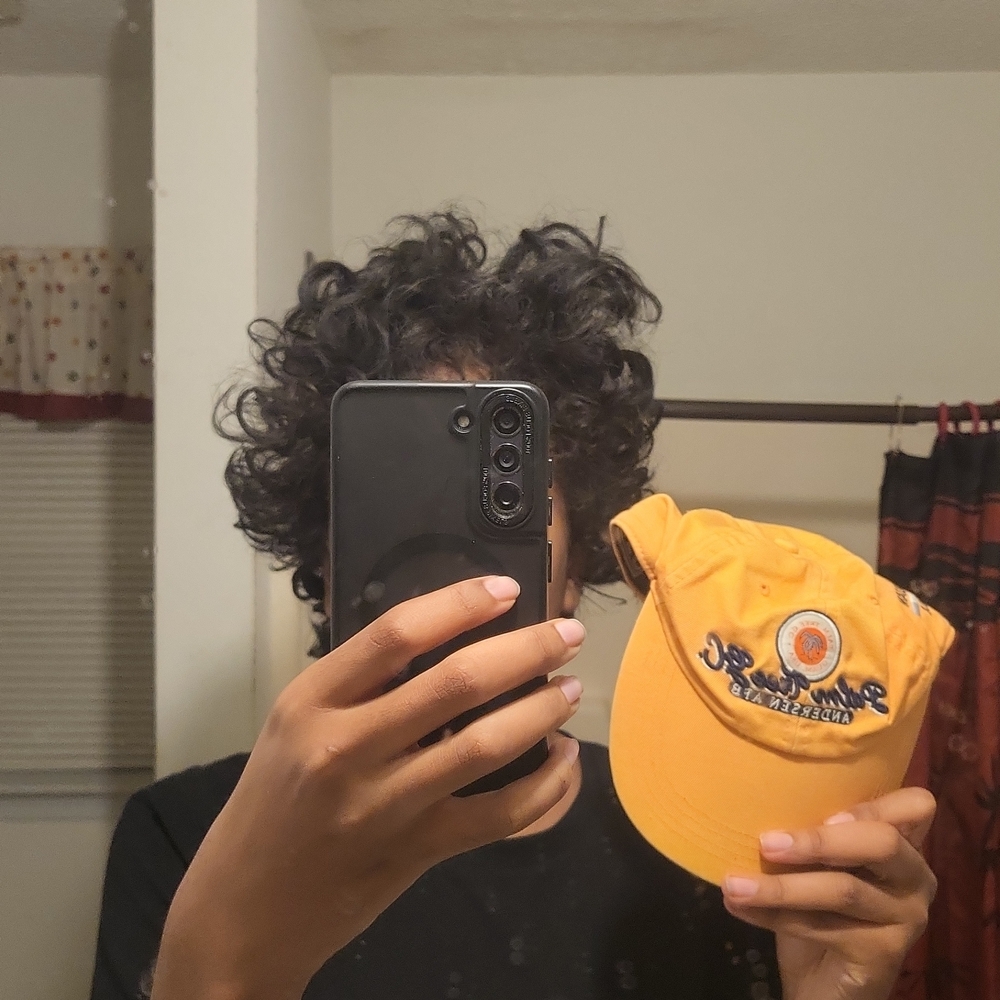 Yellow Snapback Hat with Embroidered Logo